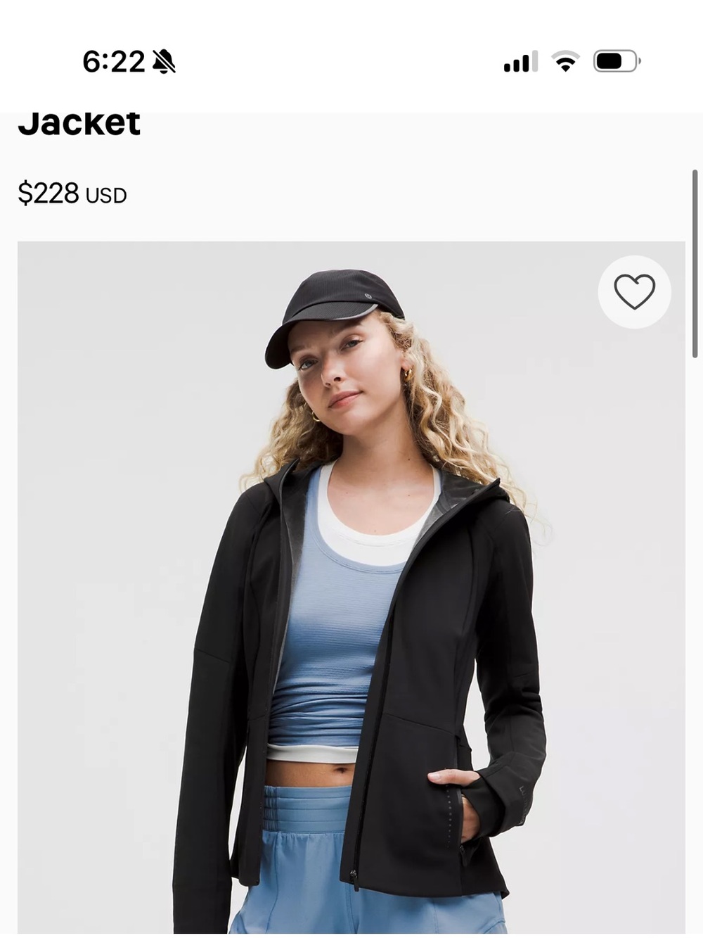 lululemon athletica Cross chill Black Hooded Jacket sold out online!
